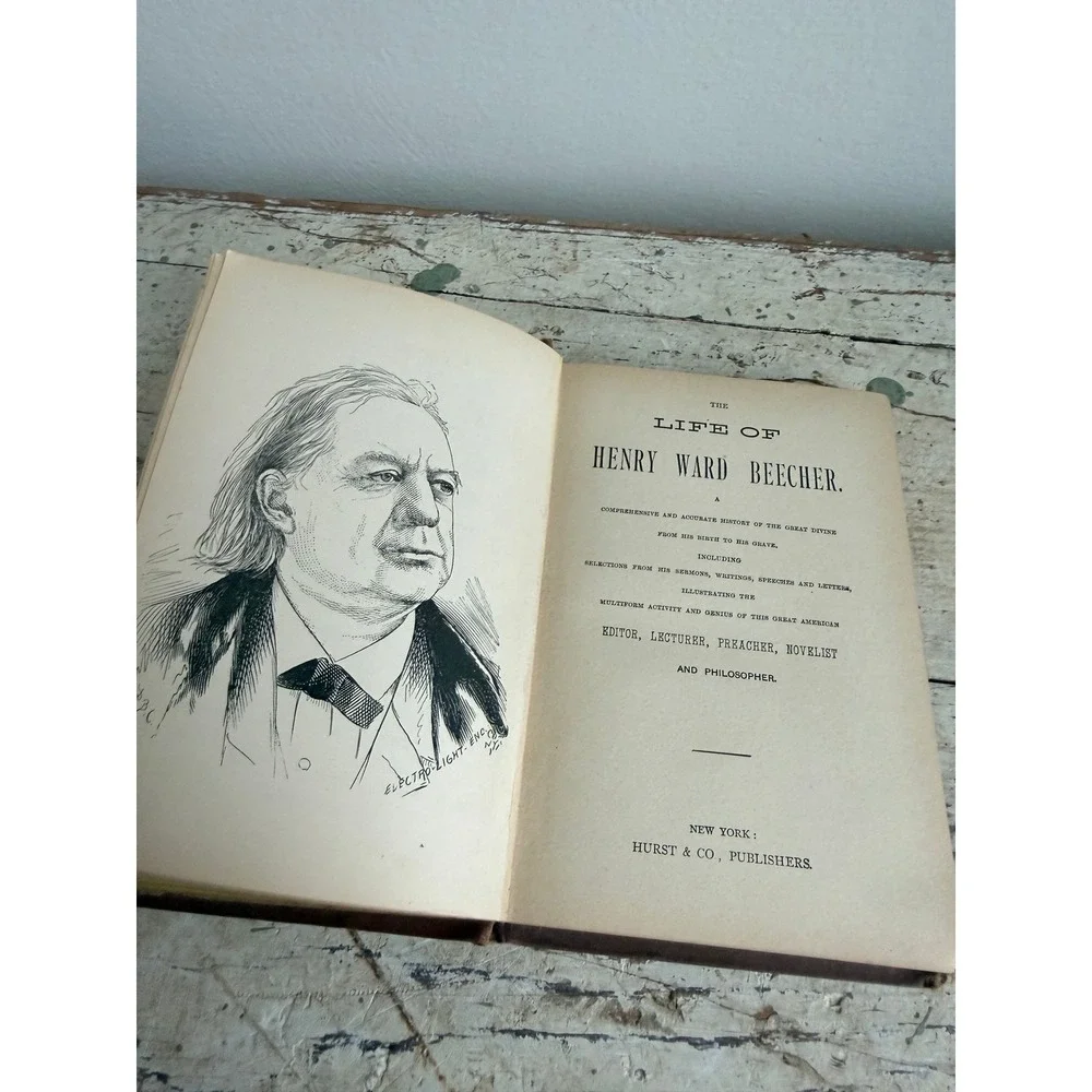 The Life of Henry Ward Beecher Arlington Edition Hurst & Co Biography Hardcover